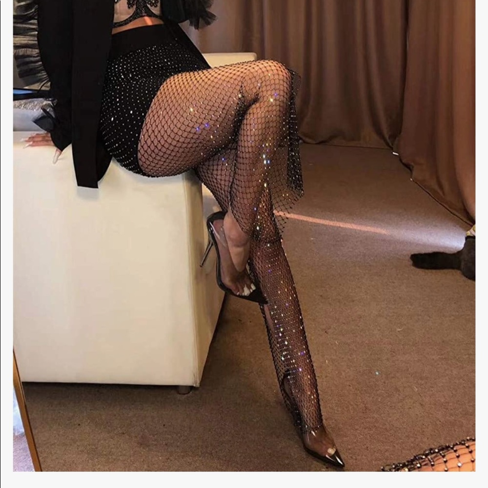 Mesh Diamond Leggings/pantyhose